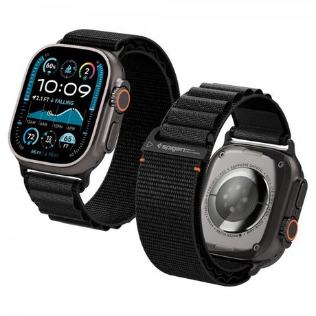 Spigen Apple Watch 44/45/46mm/Ultra 49mm Armbånd WBF1 Svart