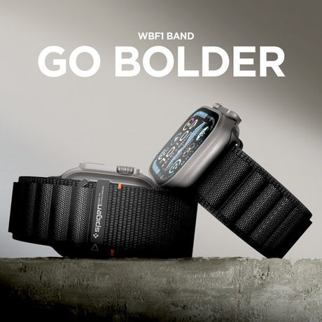Spigen Apple Watch 44/45/46mm/Ultra 49mm Armbånd WBF1 Svart