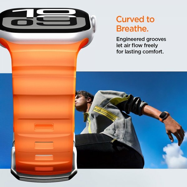 Spigen Apple Watch 44/45/46mm/Ultra 49mm Armbånd WBS2 Oransje