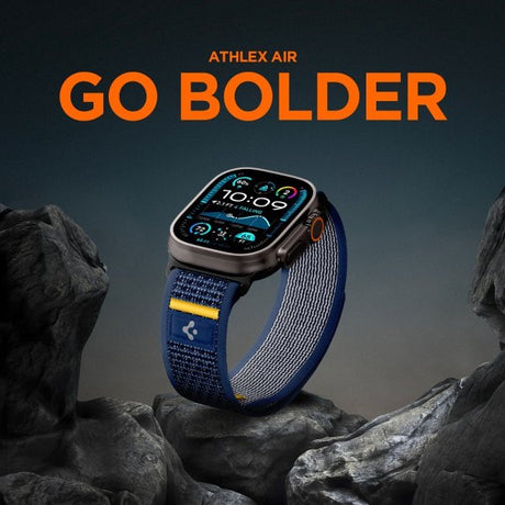 Spigen Apple Watch 44/45/46mm/Watch Ultra 49mm Armbånd Athlex Air Active Navy