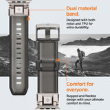 Spigen Apple Watch 44/45/46mm/Watch Ultra 49mm Armbånd DuraPro Armor Grå