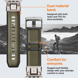 Spigen Apple Watch 44/45/46mm/Watch Ultra 49mm Armbånd DuraPro Armor Military Green