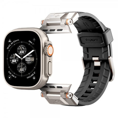 Spigen Apple Watch 44/45/46mm/Watch Ultra 49mm Armbånd DuraPro Armor Svart