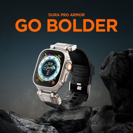 Spigen Apple Watch 44/45/46mm/Watch Ultra 49mm Armbånd DuraPro Armor Svart