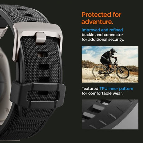 Spigen Apple Watch 44/45/46mm/Watch Ultra 49mm Armbånd DuraPro Armor Svart