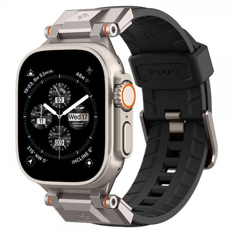 Spigen Apple Watch 44/45/46mm/Watch Ultra 49mm Armbånd DuraPro Armor Svart