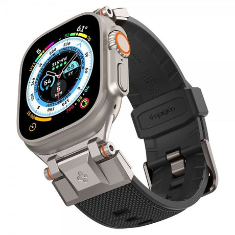 Spigen Apple Watch 44/45/46mm/Watch Ultra 49mm Armbånd DuraPro Armor Svart