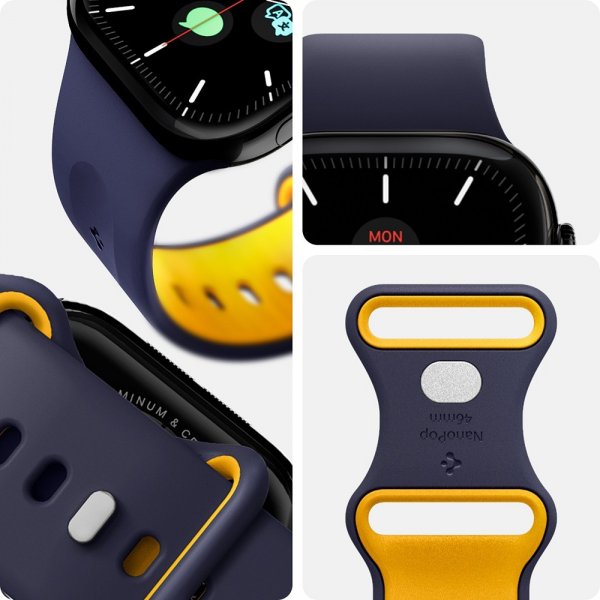 Spigen Apple Watch 44/45/46mm/Watch Ultra 49mm Armbånd Nano Pop Blueberry Navy