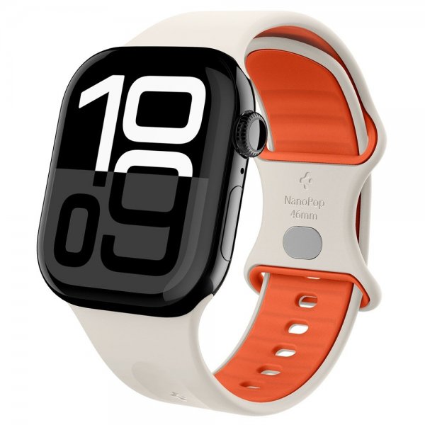 Spigen Apple Watch 44/45/46mm/Watch Ultra 49mm Armbånd Nano Pop Orange Beige
