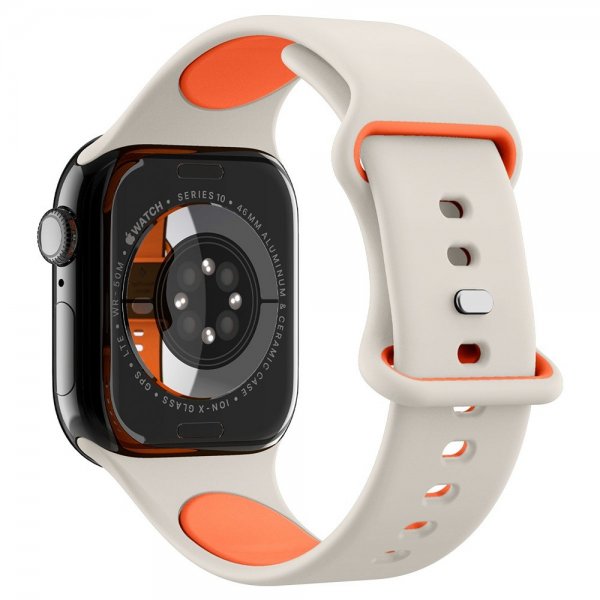 Spigen Apple Watch 44/45/46mm/Watch Ultra 49mm Armbånd Nano Pop Orange Beige