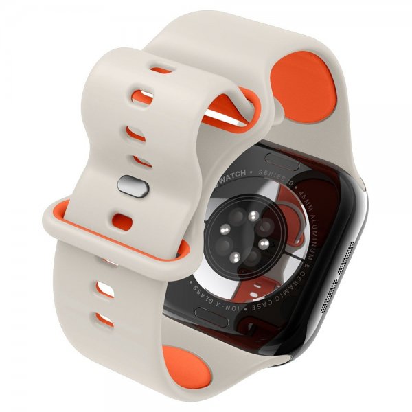 Spigen Apple Watch 44/45/46mm/Watch Ultra 49mm Armbånd Nano Pop Orange Beige