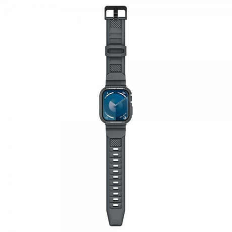 Spigen Apple Watch 44/45mm Armbånd og Deksel Rugged Armor Pro Dark Gray