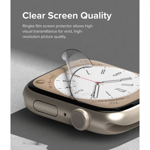 Ringke Apple Watch 44/45mm Skjermbeskytter Dual Easy Film 3-pack
