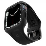 Spigen Apple Watch 45mm Deksel med Armbånd Liquid Air Pro Svart