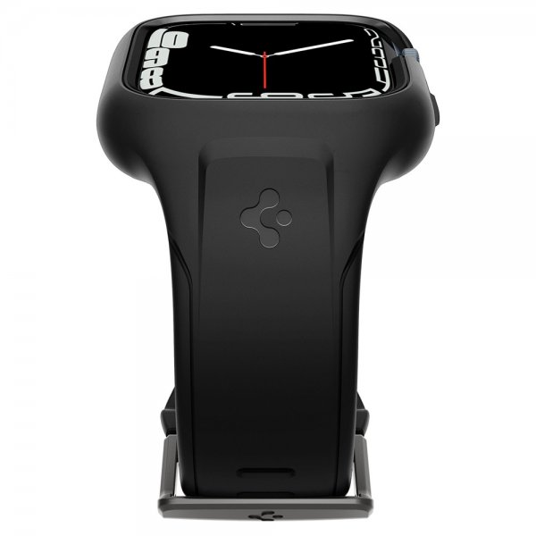 Spigen Apple Watch 45mm Deksel med Armbånd Liquid Air Pro Svart