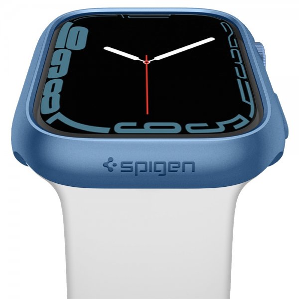 Spigen Apple Watch 45mm Deksel Thin Fit Metallic Blue