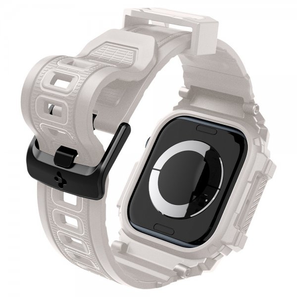 Spigen Apple Watch 46mm (Series 10/11) Armbånd og Deksel Rugged Armor Pro Dune Beige