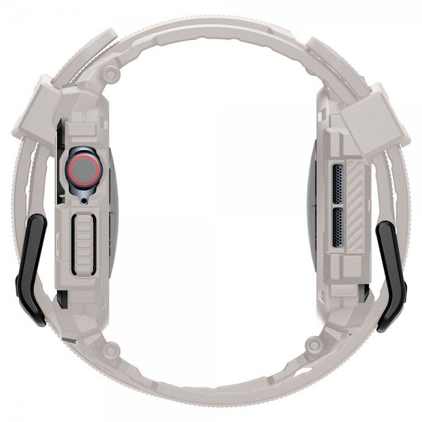 Spigen Apple Watch 46mm (Series 10/11) Armbånd og Deksel Rugged Armor Pro Dune Beige
