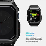 Spigen Apple Watch 46mm (Series 10/11) Armbånd og Deksel Lite Fit Pro Matte Black