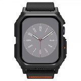 Spigen Apple Watch 46mm (Series 10/11) Armbånd og Deksel Lite Fit Pro Matte Black