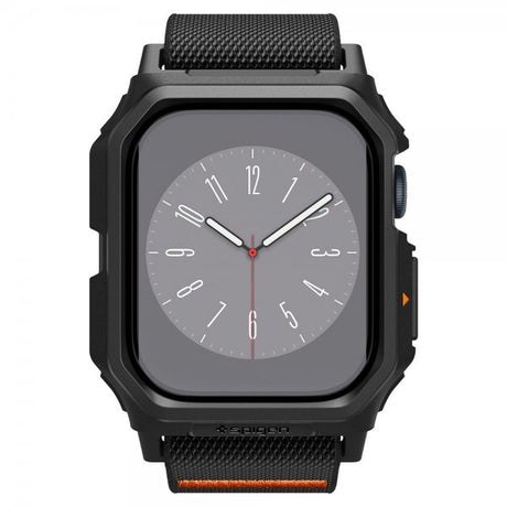 Spigen Apple Watch 46mm (Series 10/11) Armbånd og Deksel Lite Fit Pro Matte Black