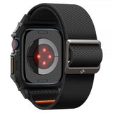 Spigen Apple Watch 46mm (Series 10/11) Armbånd og Deksel Lite Fit Pro Matte Black