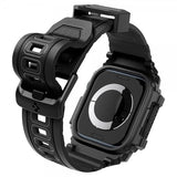 Spigen Apple Watch 46mm (Series 10/11) Armbånd og Deksel Rugged Armor Pro Matte Black