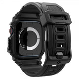 Spigen Apple Watch 46mm (Series 10/11) Armbånd og Deksel Rugged Armor Pro Matte Black