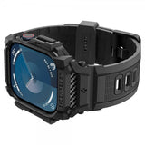 Spigen Apple Watch 46mm (Series 10/11) Armbånd og Deksel Rugged Armor Pro Matte Black