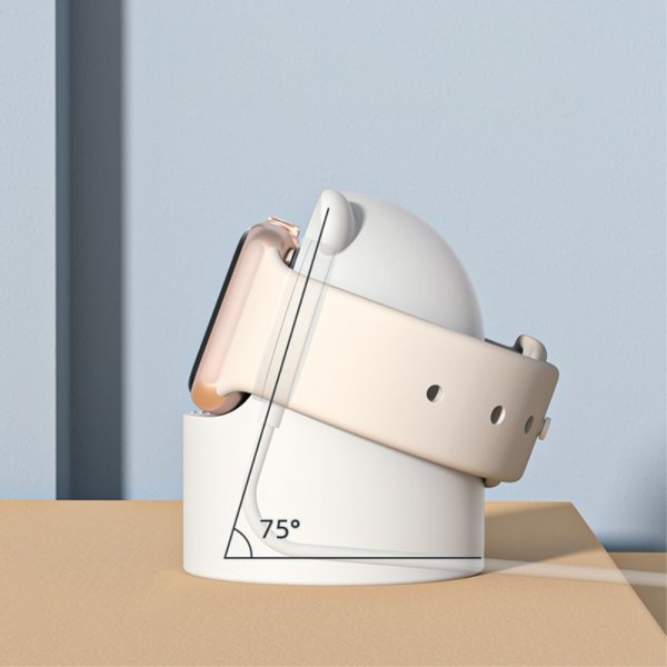 Apple Watch Holder til Lader Bjørn Grå