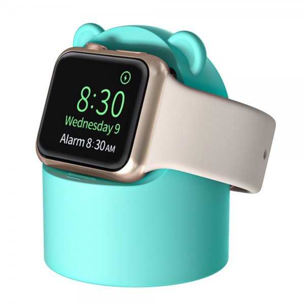 Apple Watch Holder til Lader Bjørn Mintgrønn