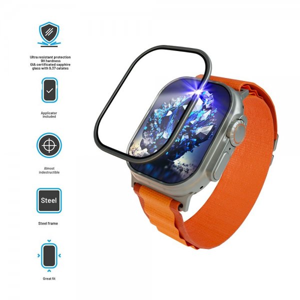 Fixed Apple Watch Ultra 1/2 49mm Skjermbeskytter Sapphire