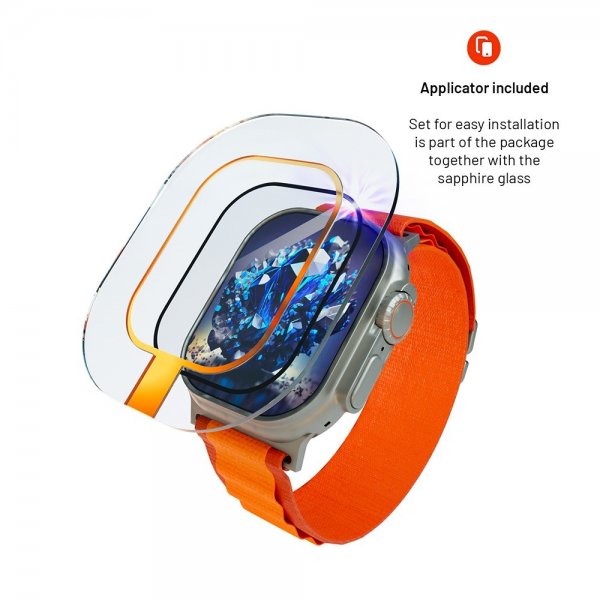 Fixed Apple Watch Ultra 1/2 49mm Skjermbeskytter Sapphire
