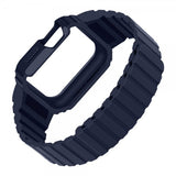 Apple Watch Ultra Armbånd Deksel Silikon Magnetlukking Blå