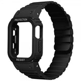 Apple Watch Ultra Armbånd Deksel Silikon Magnetlukking Svart