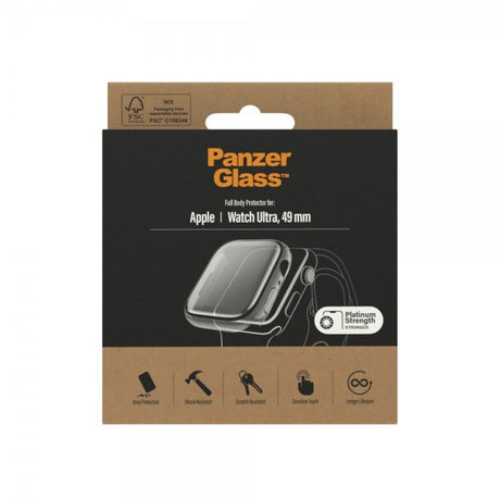 PanzerGlass Apple Watch Ultra Deksel Skjermbeskytter Full Body Protector Transparent