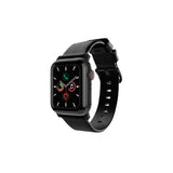 Journey Apple Watch 44/45/46mm/Apple Watch Ultra Armbånd Leather Band Black