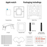 Whitestone Dome Apple Watch 40mm (Series 4/5/6/SE) Skjermbeskytter Dome Glass 2-pack