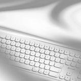 ALOGIC Trådløst Tastatur Echelon Bluetooth USB-C Oppladbart Hvit