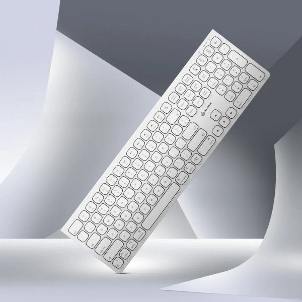 ALOGIC Trådløst Tastatur Echelon Bluetooth USB-C Oppladbart Hvit