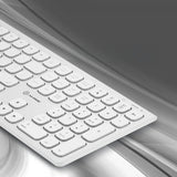 ALOGIC Trådløst Tastatur Echelon Bluetooth USB-C Oppladbart Hvit