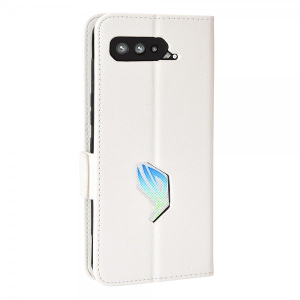 Asus ROG Phone 5 Etui Litchi Hvit