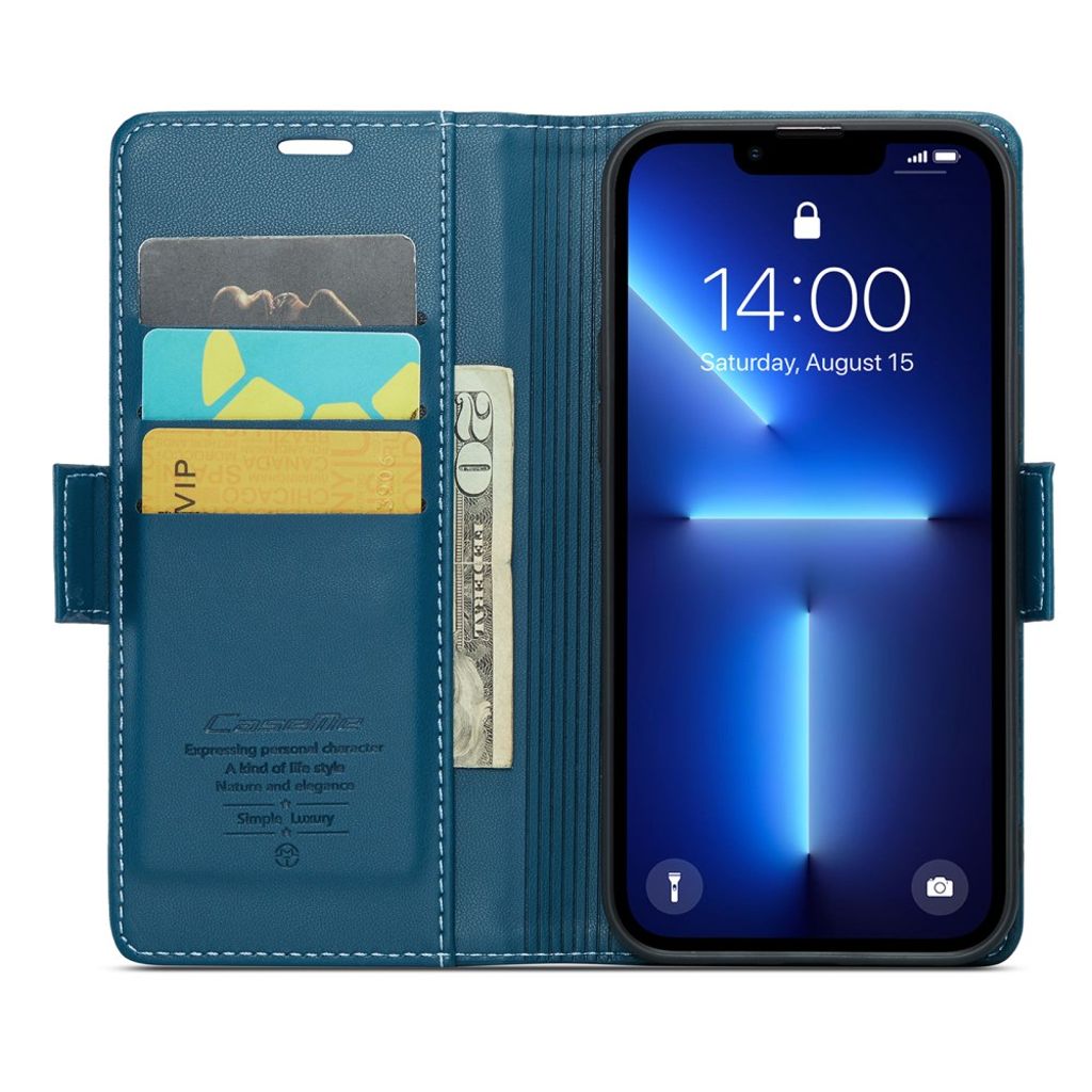 CaseMe iPhone 13 Pro Etui 023 Series Blå