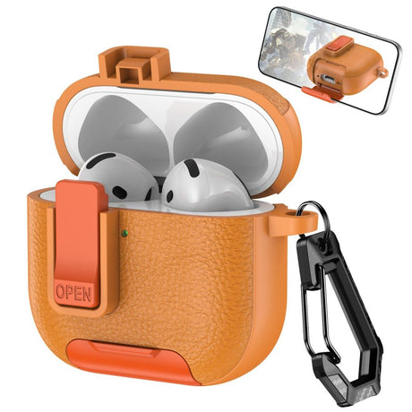 AirPods 4/5 Deksel Stativfunksjon Oransje