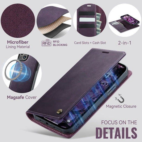 CaseMe iPhone 15 Etui C49 Series Lilla