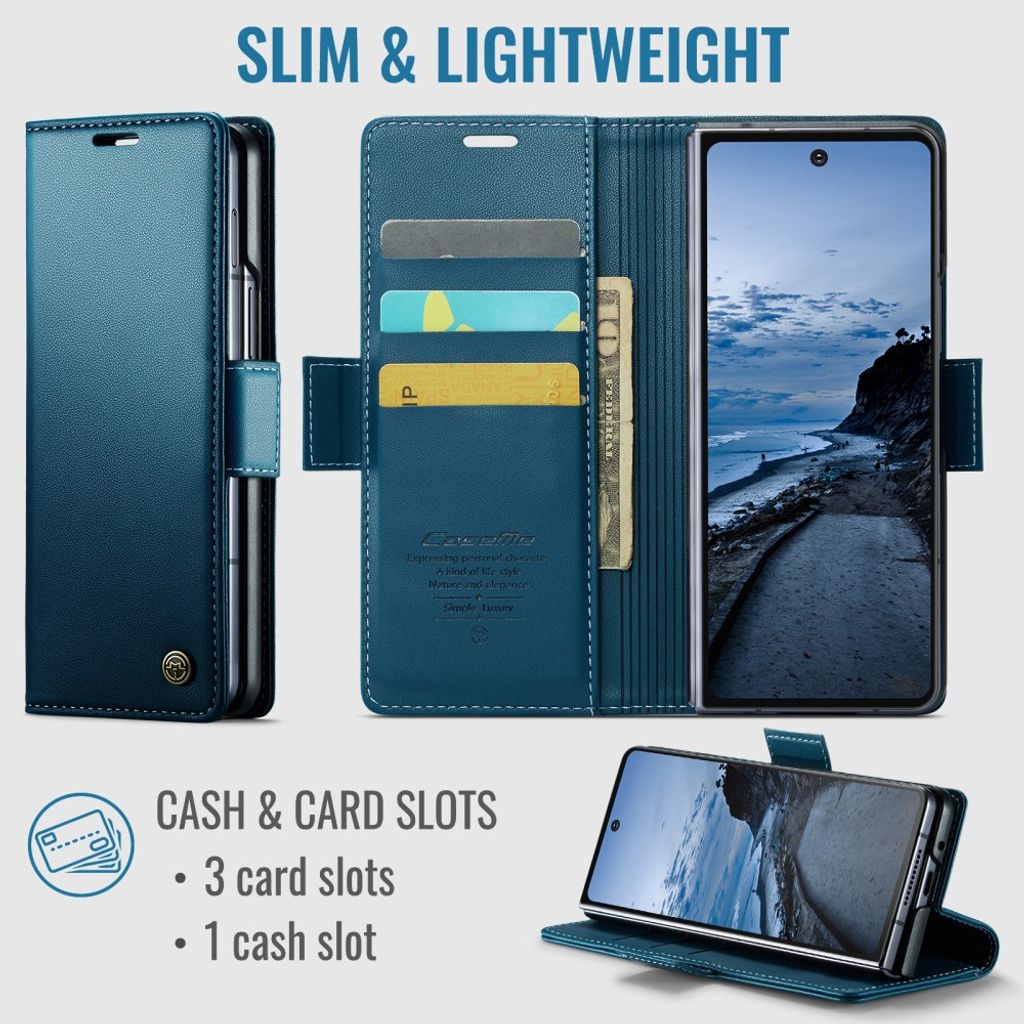 CaseMe Samsung Galaxy Z Fold 8 Ultra Etui 023 Series Blå