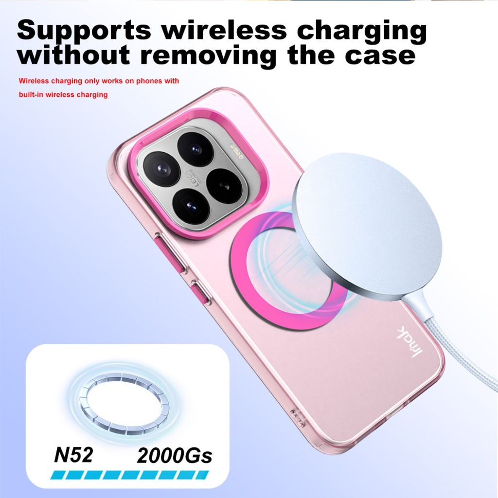 Imak Xiaomi 17T Deksel Candy Color MagSafe Rosa