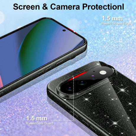 Google Pixel 11 Pro Deksel Glitter MagSafe Svart