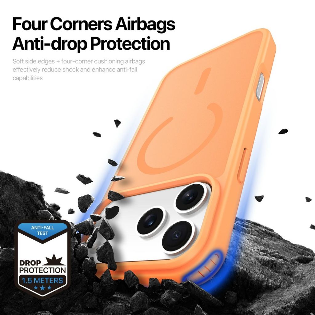 Dux Ducis iPhone 17 Pro Max Deksel Yind Series MagSafe Oransje