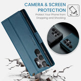 CaseMe Samsung Galaxy S24 Ultra Etui 023 Series Blå